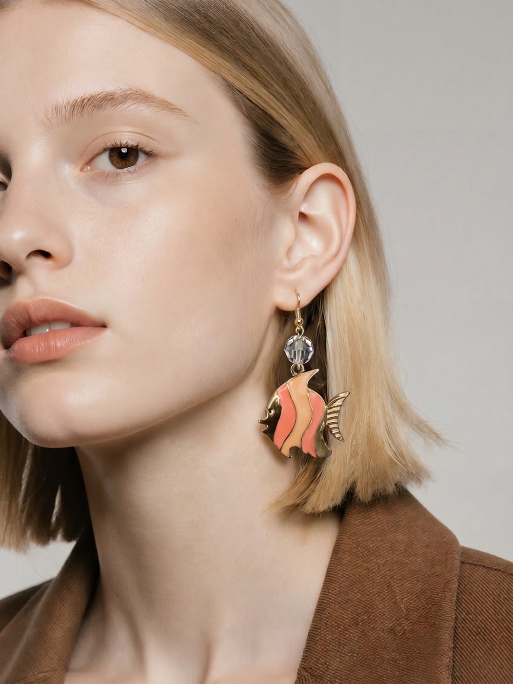 🐠🌊 Da Vinci Tropical Fish Dangle Earrings | NWT | Coastal Beach Jewelry 🌊
